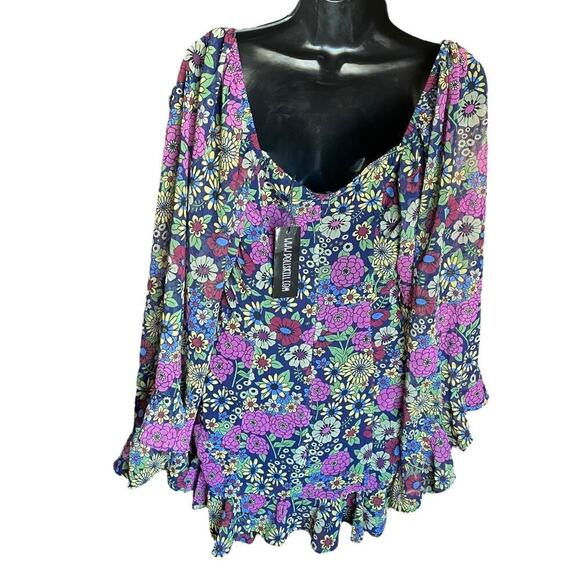 Dolls Kill Current Mood NWT It's A Wild World Mini Dress Floral Sz S - Picture 3 of 8